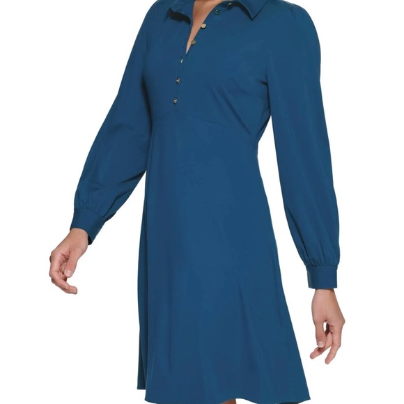 DKNY blue collared dress - Picture 5 of 5